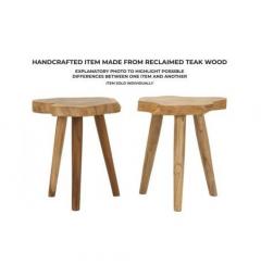 Sgabello in teak riciclato - Arrediorg