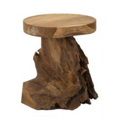 Sgabello in teak riciclato offre un tocco di eleganza naturale - Arrediorg