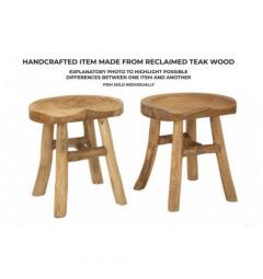 Sgabello in teak riciclato - Arrediorg