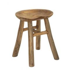 Sgabello in teak riciclato - Arrediorg