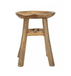 Sgabello in teak riciclato - Arrediorg