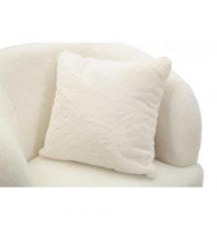 Poltrona bianca con gambe dorate design moderno - Arrediorg