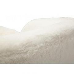 Poltrona bianca con gambe dorate design moderno - Arrediorg