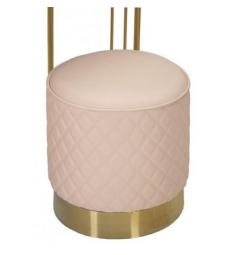 Toeletta Consolle di Bellezza Sharon Rosa con pouf - Arrediorg