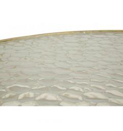 Set di 4 tavolinetti in metallo dorato design moderno - Arrediorg