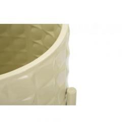 Set di 3 porta vasi colorati in metallo crema - Arrediorg