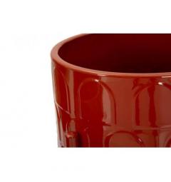 Set di 3 porta vasi colorati in metallo rosso - Arrediorg
