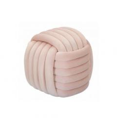 Pouf annodato in velluto rosa - Arrediorg