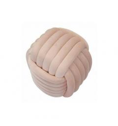 Pouf annodato in velluto rosa - Arrediorg