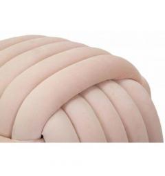Pouf annodato in velluto rosa - Arrediorg