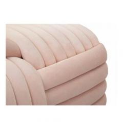 Panca annodata in velluto rosa - Arrediorg
