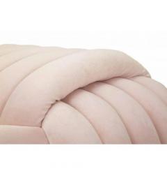 Panca annodata in velluto rosa - Arrediorg