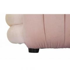 Panca annodata in velluto rosa - Arrediorg