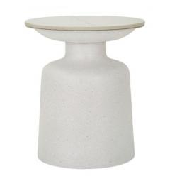 Tavolinetto con base in ferro e top in ceramica - Arrediorg