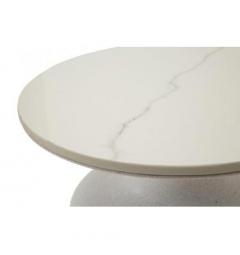 Tavolinetto con base in ferro e top in ceramica - Arrediorg