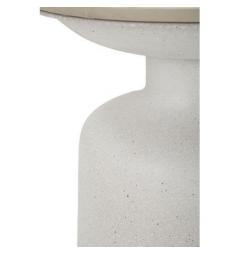 Tavolinetto con base in ferro e top in ceramica - Arrediorg