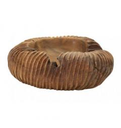 Svuotatasche in teak riciclato realizzato a mano - Arrediorg