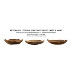 Svuotatasche in teak riciclato realizzato a mano - Arrediorg