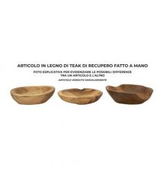 Svuotatasche in teak riciclato realizzato a mano - Arrediorg