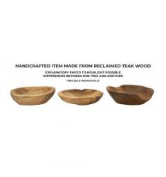 Svuotatasche in teak riciclato realizzato a mano - Arrediorg