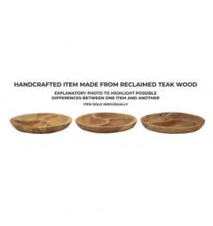 Svuotatasche in teak riciclato con tre scomparti - Arrediorg
