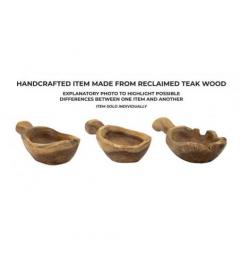 Svuotatasche in teak riciclato bellezza e funzionalità - Arrediorg