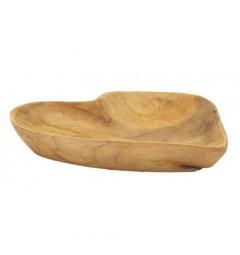 Svuotatasche a forma di cuore in teak riciclato - Arrediorg