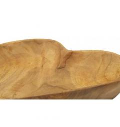 Svuotatasche a forma di cuore in teak riciclato - Arrediorg
