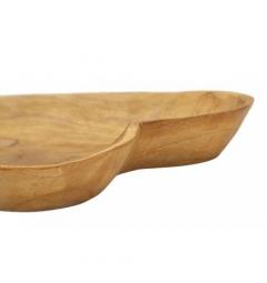 Svuotatasche a forma di cuore in teak riciclato - Arrediorg