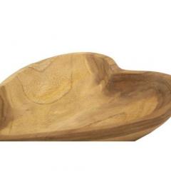 Svuotatasche a forma di cuore in teak riciclato - Arrediorg