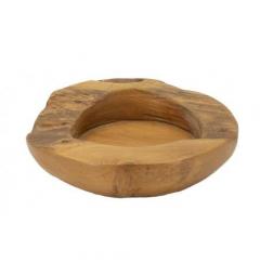 Svuotatasche in teak riciclato forme sinuose - Arrediorg