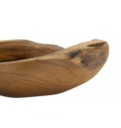 Svuotatasche in teak riciclato forme sinuose - Arrediorg