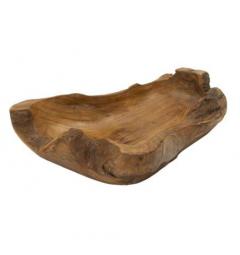 Svuotatasche dalle forme irregolari in teak riciclato - Arrediorg