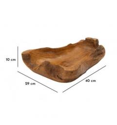 Svuotatasche dalle forme irregolari in teak riciclato - Arrediorg