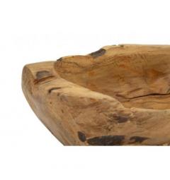 Svuotatasche dalle forme irregolari in teak riciclato - Arrediorg