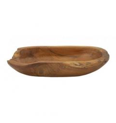 Svuotatasche dalle forme irregolari in teak riciclato - Arrediorg