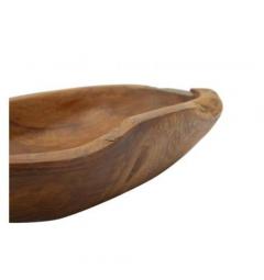 Svuotatasche dalle forme irregolari in teak riciclato - Arrediorg