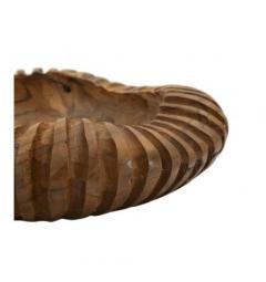 Svuotatasche dalle forme tondeggianti in teak riciclato - Arrediorg