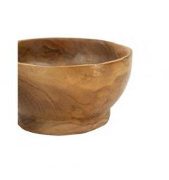 Svuotatasche dalle forme irregolari in teak riciclato realizzato a mano - Arrediorg