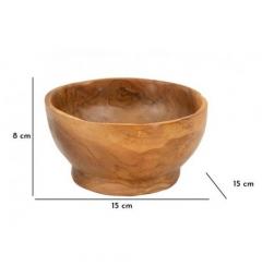 Svuotatasche dalle forme irregolari in teak riciclato realizzato a mano - Arrediorg