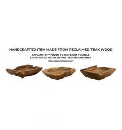 Elegante e sostenibile, svuotatasche in teak riciclato - Arrediorg