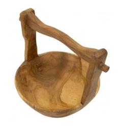 Elegante svuotatasche in teak riciclato - Arrediorg