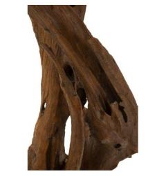Lampada in teak riciclato realizzata a mano - Arrediorg