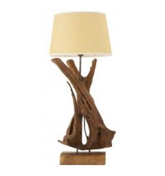 Lampada in teak riciclato realizzata a mano - Arrediorg