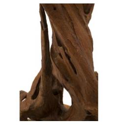 Lampada in teak riciclato realizzata a mano - Arrediorg