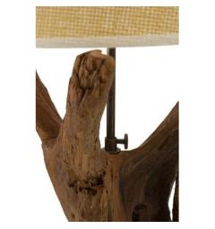 Lampada in teak riciclato realizzata a mano - Arrediorg