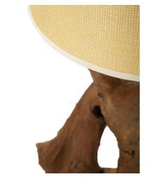 Lampada in teak riciclato realizzata a mano - Arrediorg