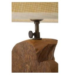Lampada in teak riciclato realizzata a mano - Arrediorg