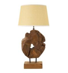 Lampada in teak riciclato, realizzata a mano - Arrediorg
