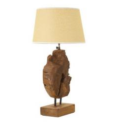 Lampada in teak riciclato, realizzata a mano - Arrediorg